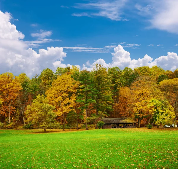 Herbstliche Szenenlandschaft Letchworth State Park — Stockfoto