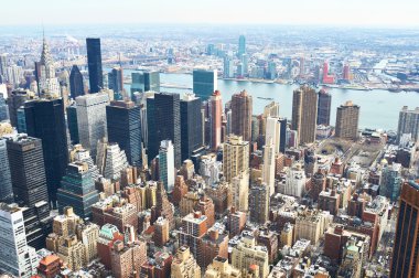 empire state Binası Manhattan'dan Cityscape bakış