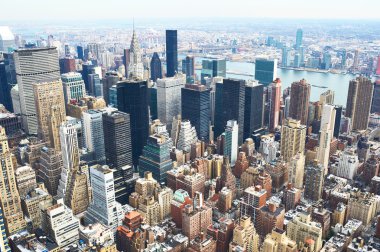 empire state Binası Manhattan'dan Cityscape bakış