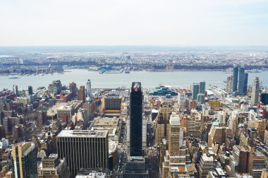 empire state Binası Manhattan'dan Cityscape bakış