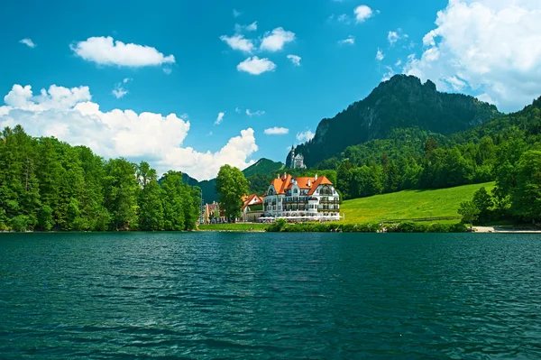 Lago Alpsee en Hohenschwangau cerca de Munich en Baviera —  Fotos de Stock