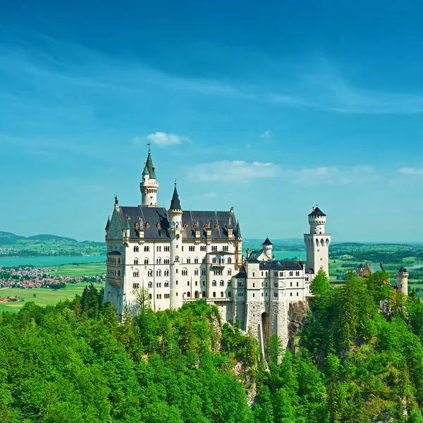 O castelo de Neuschwanstein na Alemanha — Fotografia de Stock