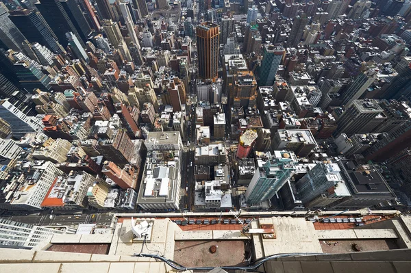 Pohled na panorama Manhattanu od empire state building — Stock fotografie