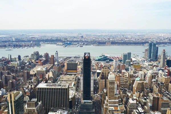 Pohled na panorama Manhattanu od empire state building — Stock fotografie