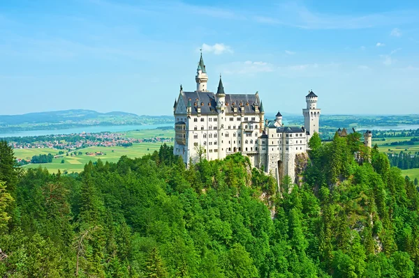 The castle of Neuschwanstein in Germany Royalty Free Stock Photos