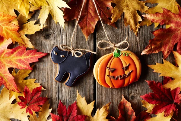 Galletas de jengibre caseras de Halloween — Foto de Stock