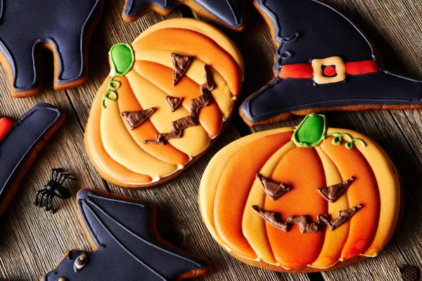 Galletas de jengibre caseras de Halloween —  Fotos de Stock