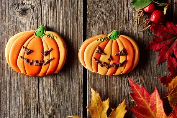 Halloween zelfgemaakte-peperkoek cookie — Stockfoto