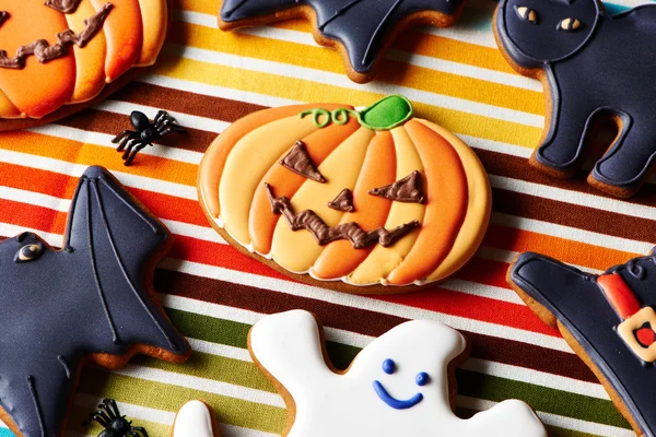 Halloween biscotti fatti in casa pan di zenzero — Foto Stock