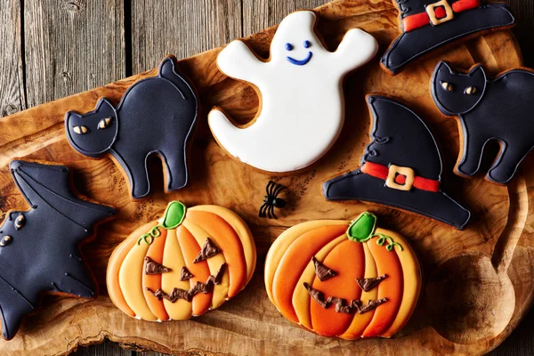 Galletas de jengibre caseras de Halloween — Foto de Stock