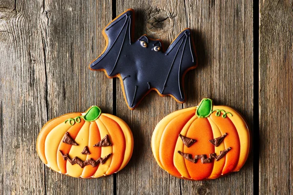 Galletas de jengibre caseras de Halloween —  Fotos de Stock