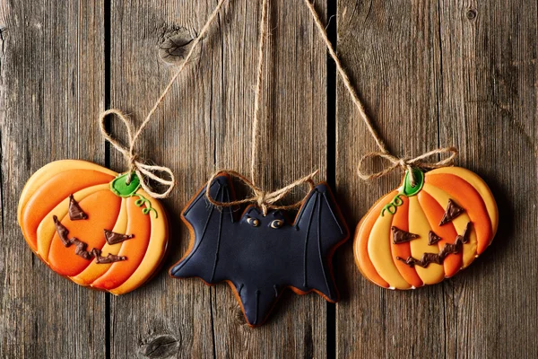 Galletas de jengibre caseras de Halloween — Foto de Stock