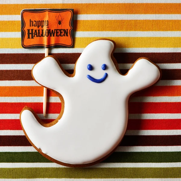 Halloween homemade gingerbread cookie — Stock Photo, Image