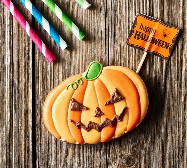 Galleta de jengibre casera de Halloween — Foto de Stock