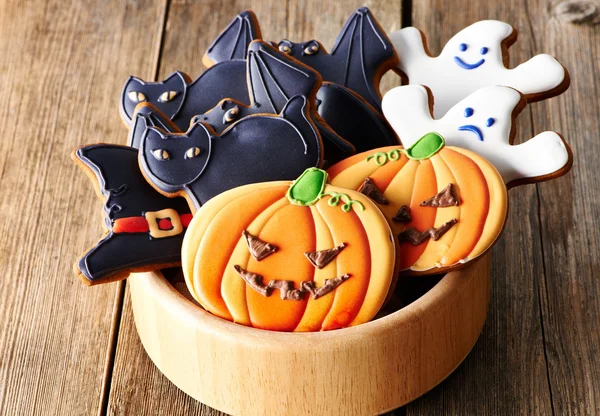 Galletas de jengibre caseras de Halloween — Foto de Stock