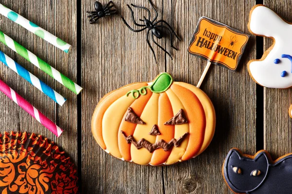 Halloween hembakade pepparkakor cookie — Stockfoto