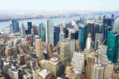 empire state Binası Manhattan'dan Cityscape bakış