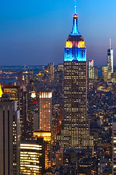 Vista del paisaje urbano de Manhattan — Foto de Stock