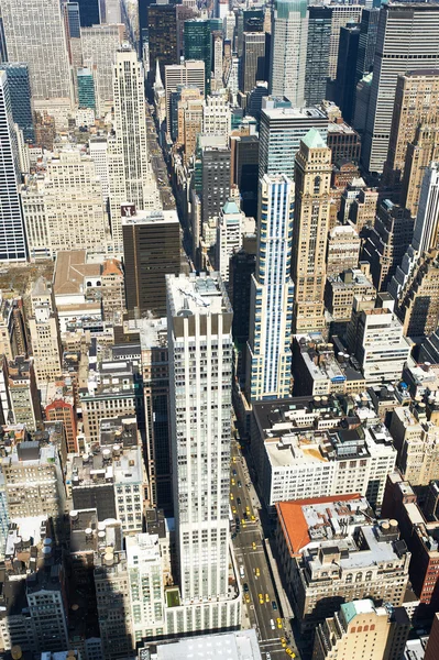 맨하탄 엠파이어 스테이트 빌딩에서의 도시 풍경 보기 — 스톡 사진