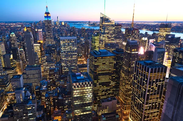 Vista cityscape de Manhattan — Fotografia de Stock