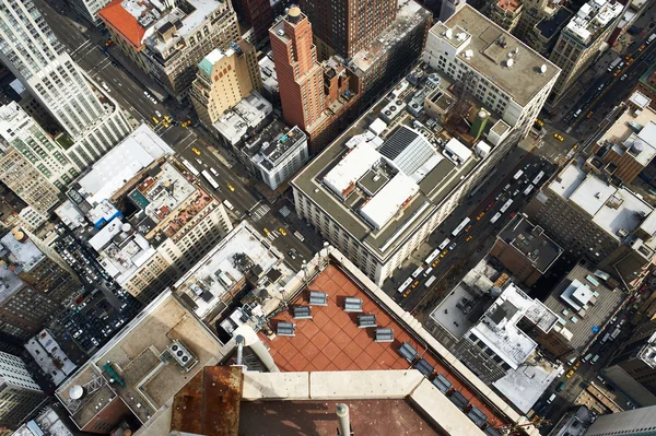 エンパイア ・ ステート ・ ビルディングからマンハッタンの街並みビュー — ストック写真