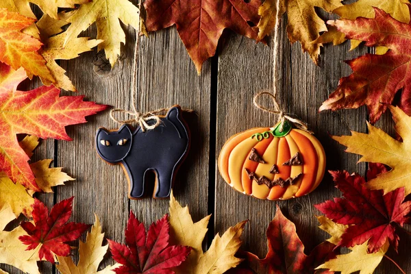 Galletas de jengibre caseras de Halloween — Foto de Stock