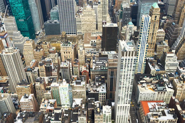 Pohled na panorama Manhattanu od empire state building — Stock fotografie