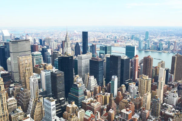 Vista del paisaje urbano de Manhattan desde el Empire State Building — Foto de Stock