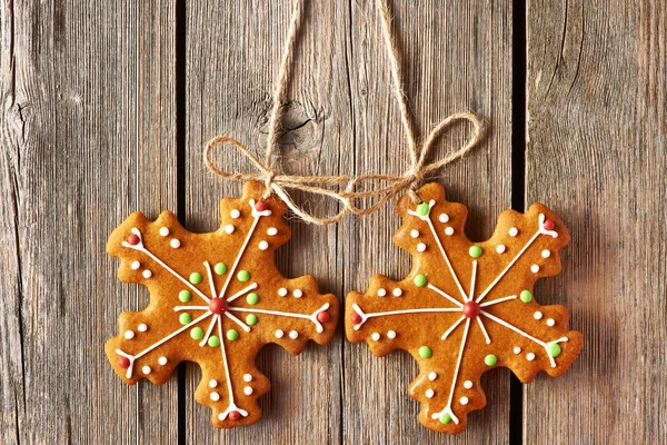 Kerstmis zelfgemaakte peperkoek koekjes — Stockfoto