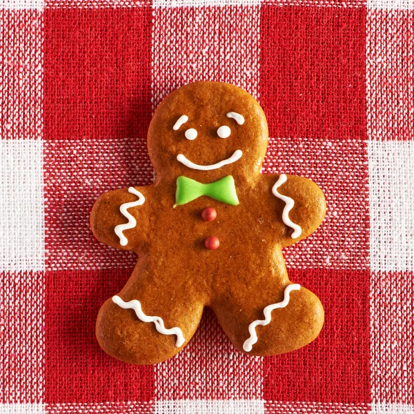 Crăciun prăjitură dulce de casă om cookie — Fotografie, imagine de stoc