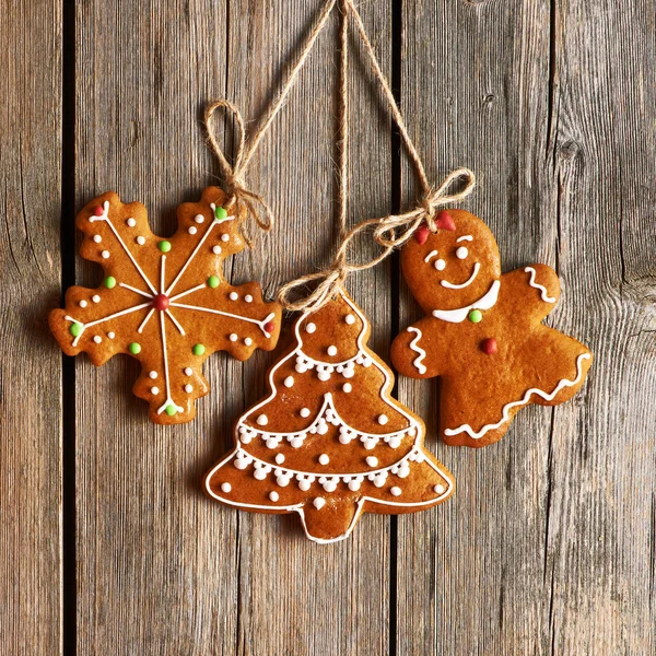 Julbakade pepparkakor — Stockfoto