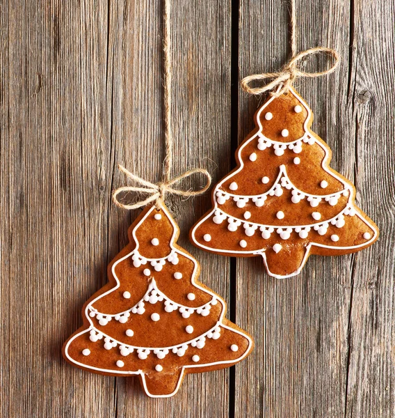 Galletas de jengibre caseras de Navidad — Foto de Stock