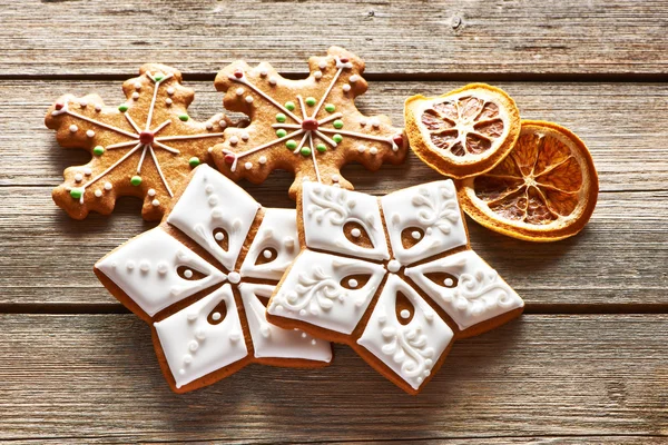 Biscoitos de gengibre caseiros de Natal — Fotografia de Stock