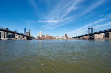 Brooklyn Manhattan skyline görünümü