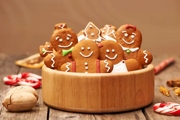 Kerst peperkoek koekjes — Stockfoto