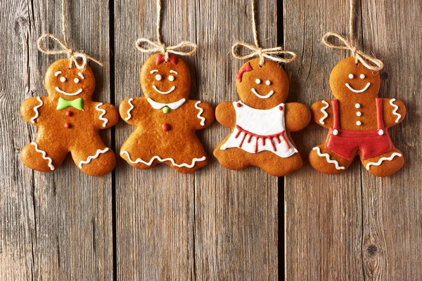 Noel ev yapımı kurabiye çift tanımlama — Stok fotoğraf