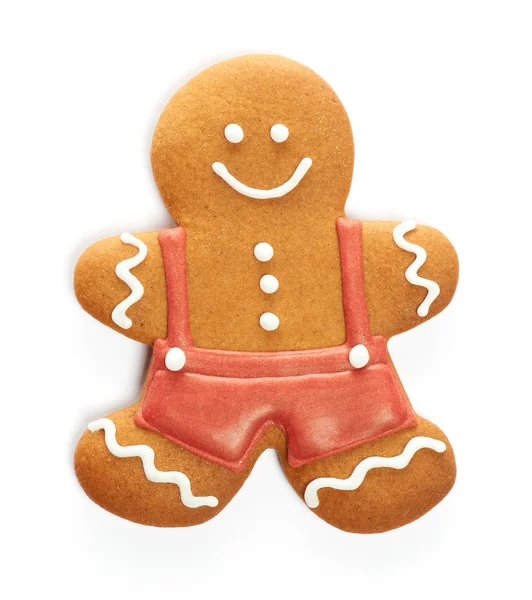 Christmas gingerbread man cookie — Stock Photo, Image