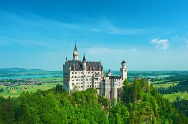 Castle of Neuschwanstein in Germany clipart