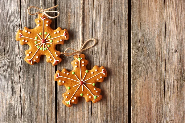 Biscoitos de gengibre caseiros de Natal — Fotografia de Stock