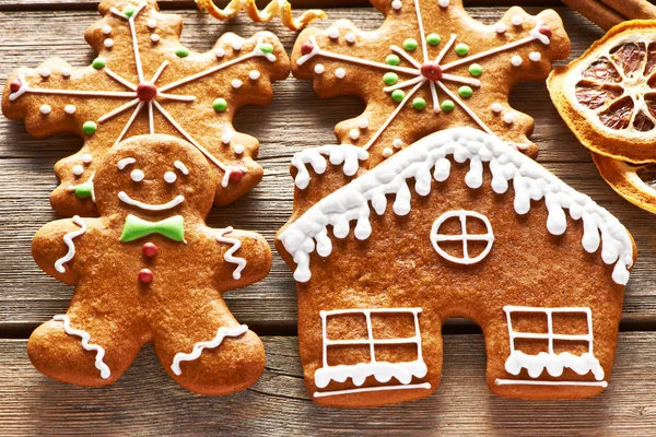 Biscoitos de gengibre de Natal — Fotografia de Stock