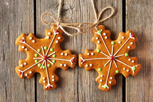 Christmas homemade gingerbread cookies — Stock Photo, Image
