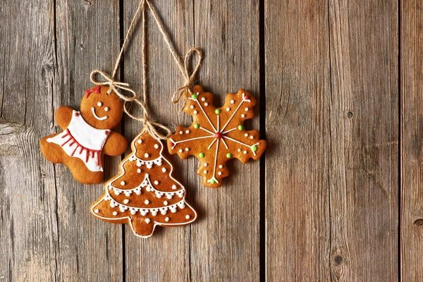 クリスマス自家製ジンジャーブレッドクッキー — ストック写真