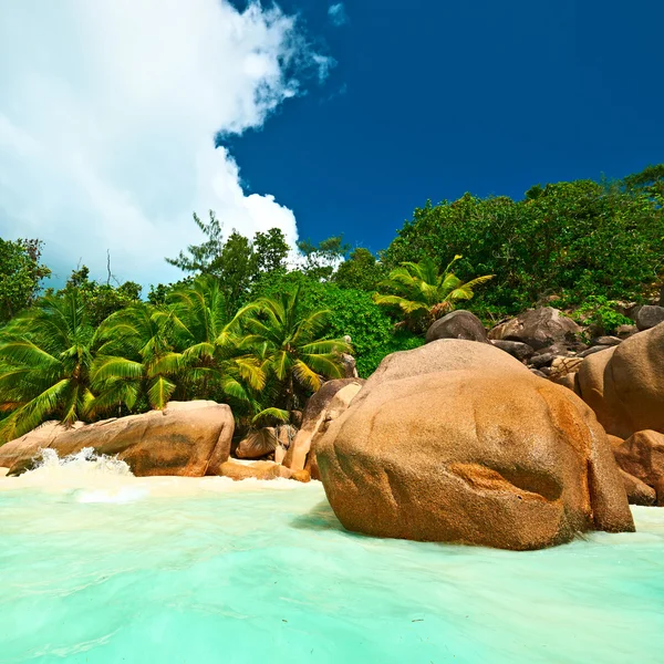 Belle plage aux Seychelles — Photo