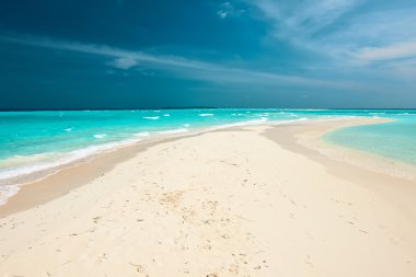 Maldivler de güzel plajı