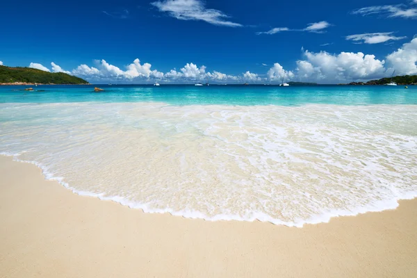 Piękna plaża w Seszele — Zdjęcie stockowe
