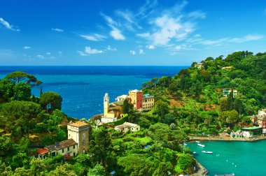 ligurian kıyısında Portofino Köyü