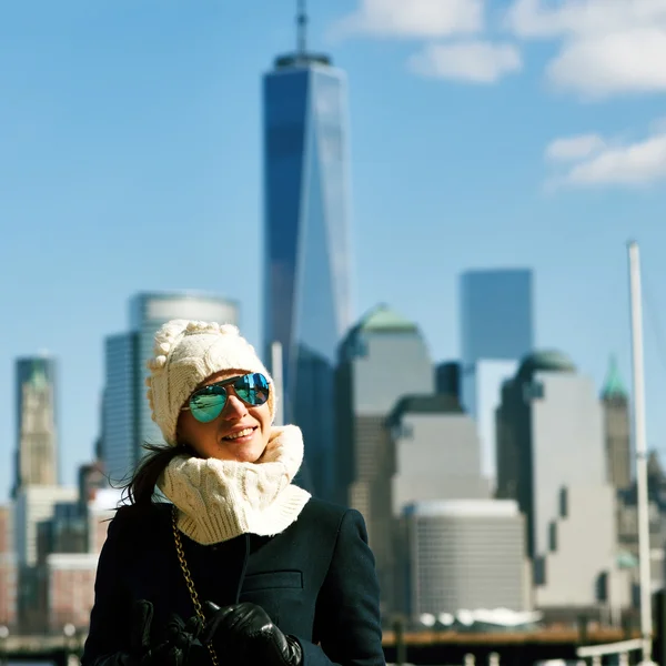 Donna a New York — Foto Stock