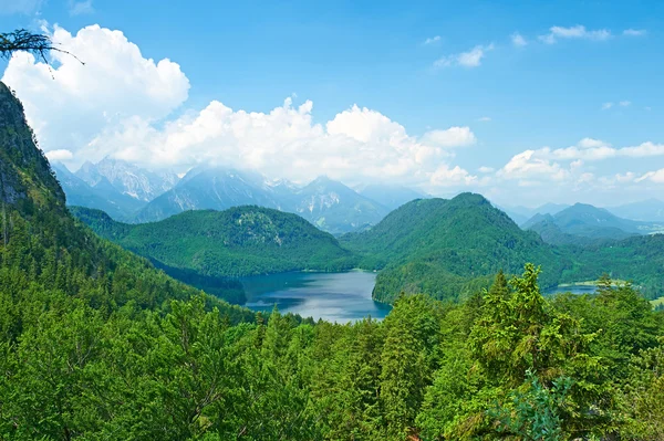 Озеро Альпзе в Гогеншвангау — стоковое фото