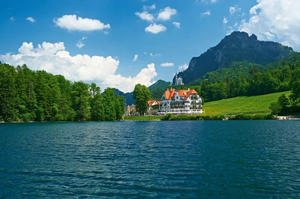 Hohenschwangau gölde alpsee — Stok fotoğraf