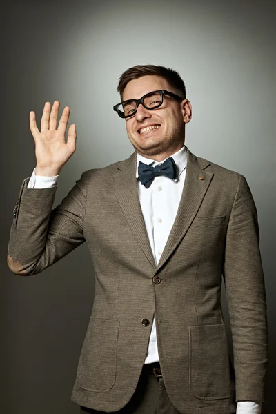 Nerd says Hello — Stock Photo, Image